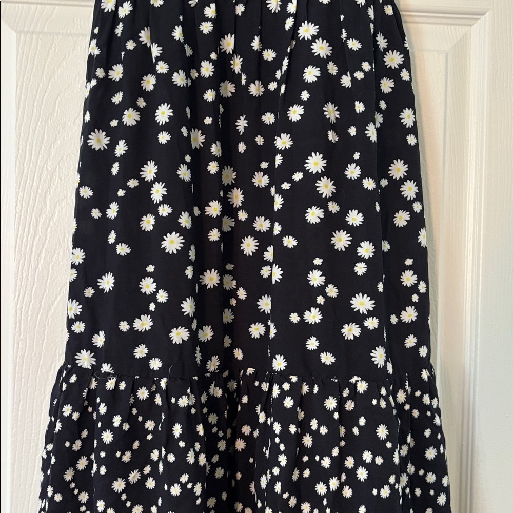 Maaji Dainty Daisy Floral Bustier Maxi Dress in Black Size Medium - Picture 3 of 7